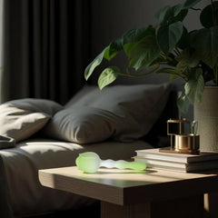 Blossom Intimacy Massager styled with natural elements to reflect beauty, wellness, and everyday intimacy